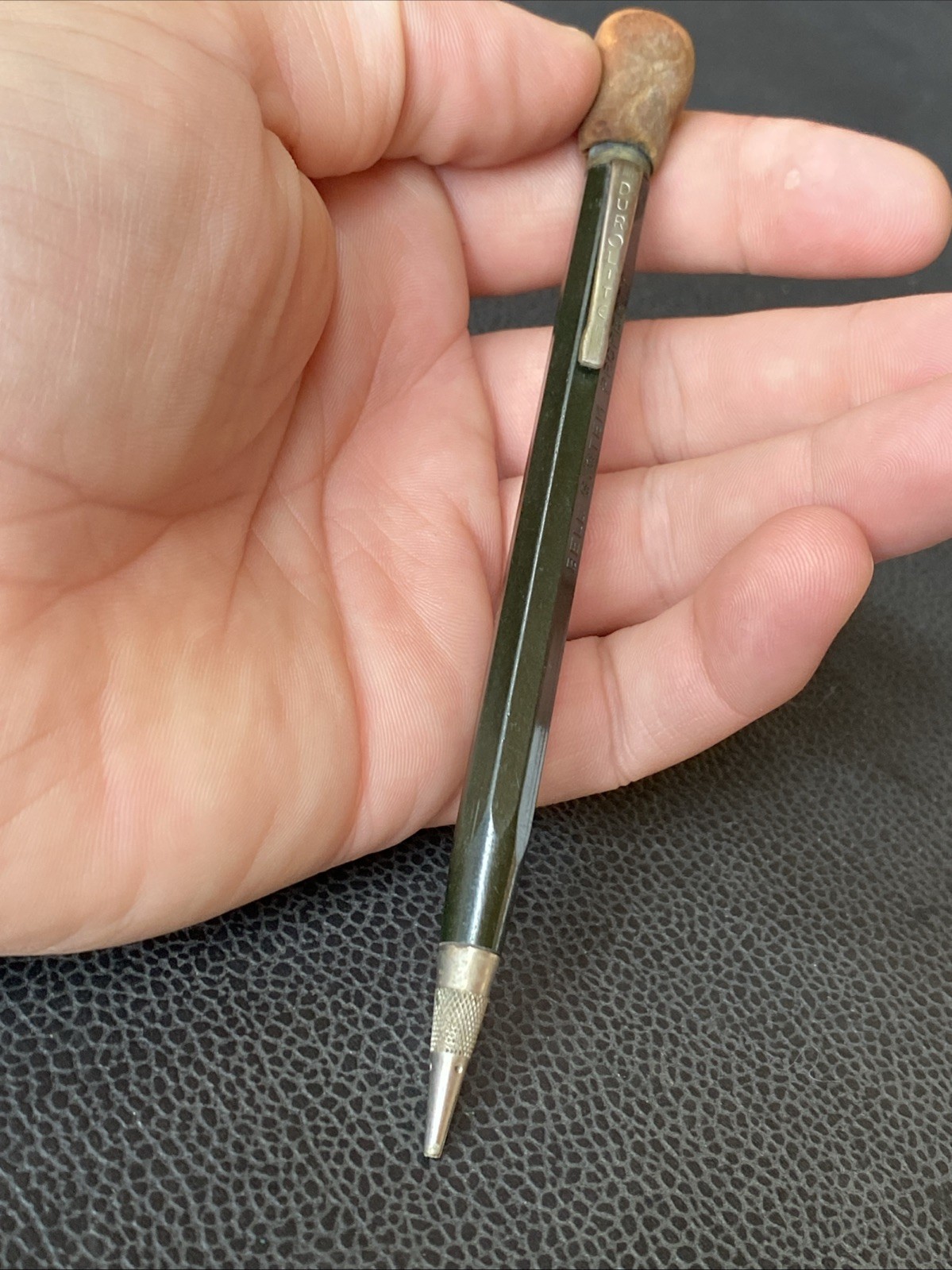 Vtg DUROLITE Bell System Property NOS Mechanical Pencil Green 1950s Advertising