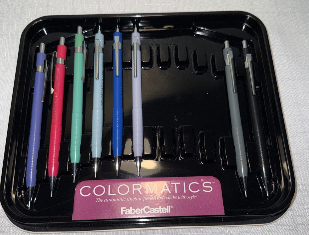 Vintage FABER CASTELL Colormatics 0.5mm MECHANICAL PENCIL Lot 8 Open Pack New