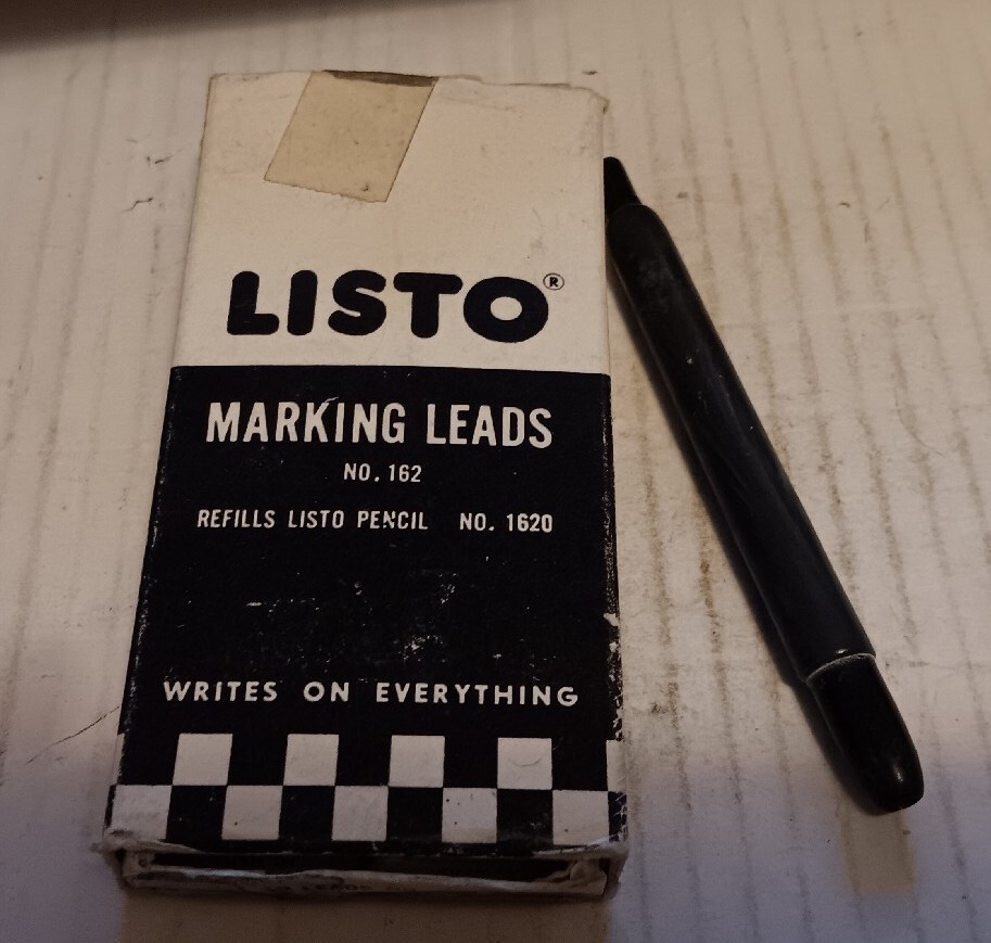 Five Packs Vintage Listo No. 162 Marking Black Leads with Pencil