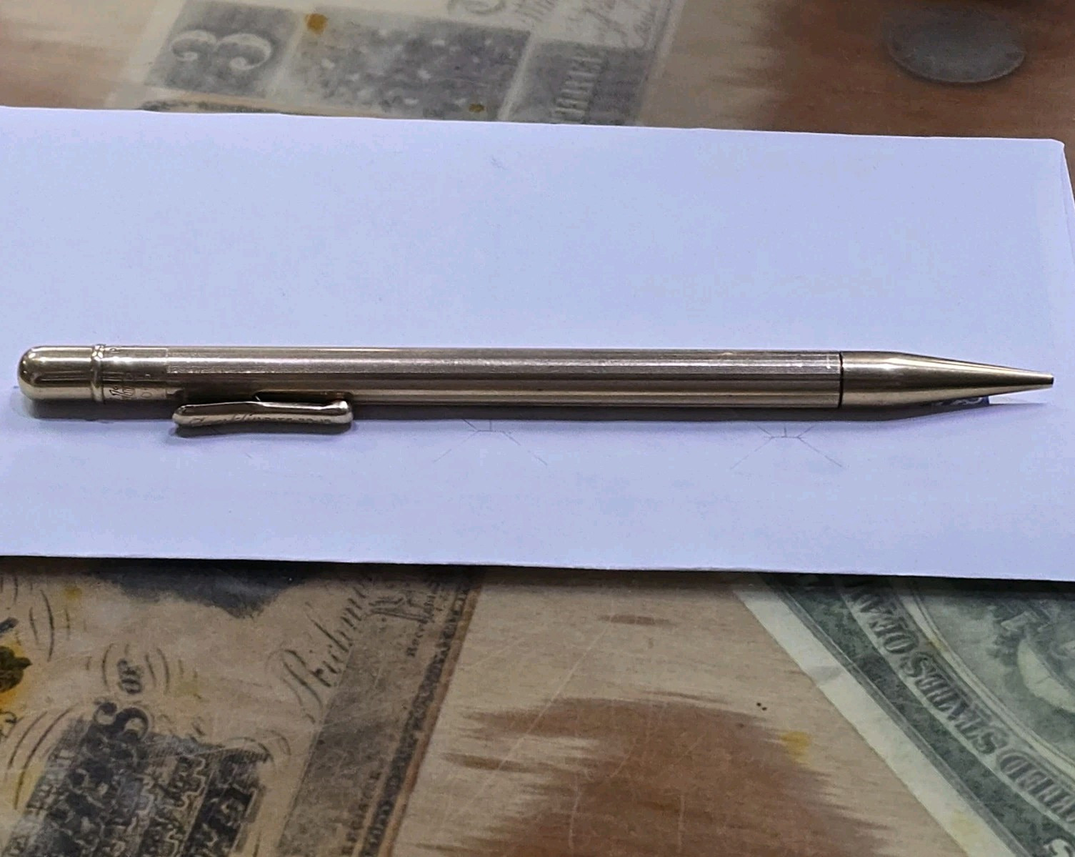 CONKLIN PAT 1920 Rolled Gold No 4RS Ring Top Mechanical Pencil TOLEDO Ohio