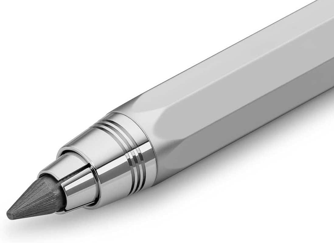 SKETCH up Clutch Pencil 5.6 Mm 5B Satin Chrome with Lead Refill I Pencil 10.5 Cm