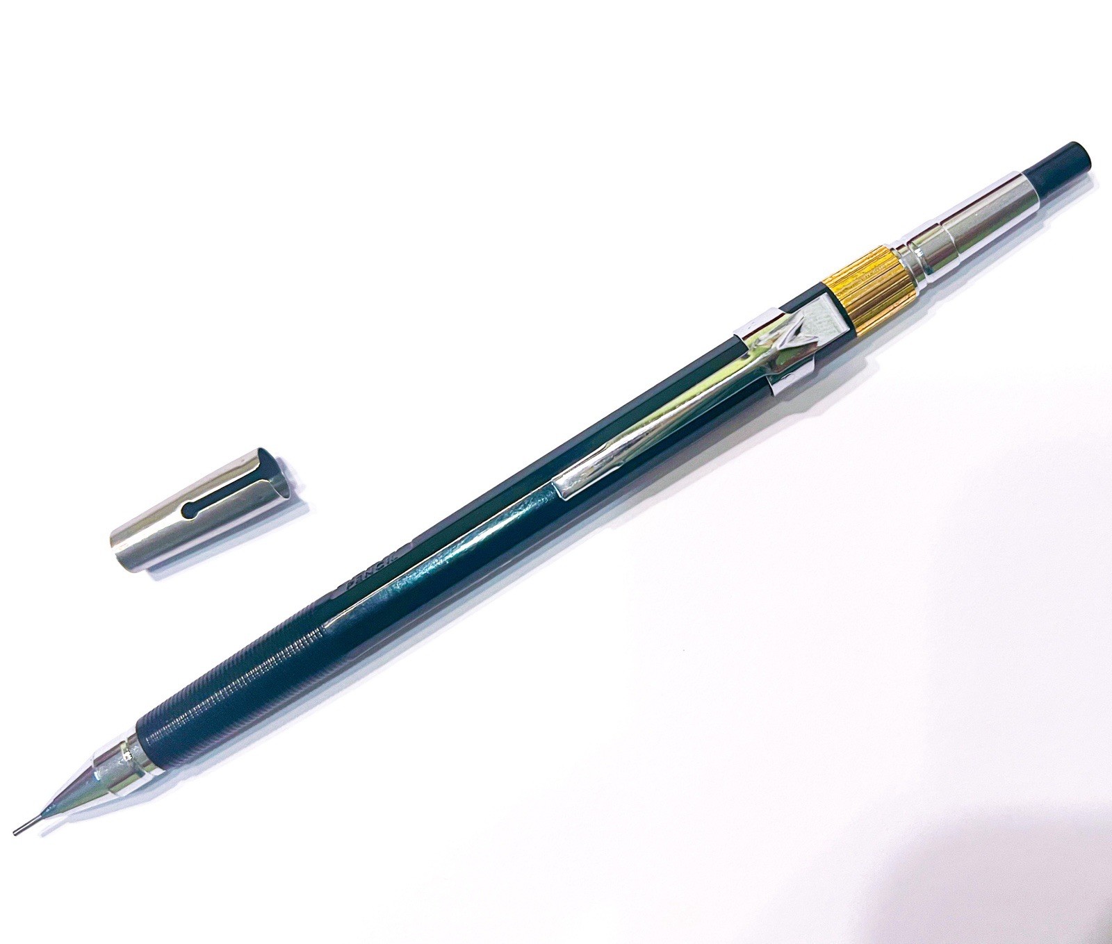 Pentel Pmg Mechanical Pencil 0.3mm Old Version Pg3 1970s Golden Ring