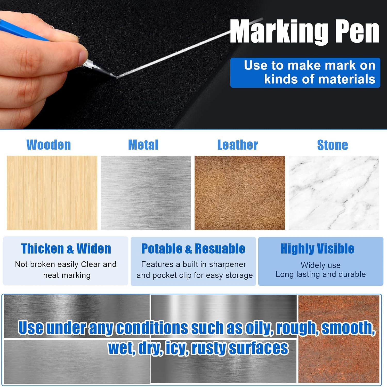 2 Pcs Welders Pencil with 48 PCS round Refills Mechanical Pencils Metal Welding