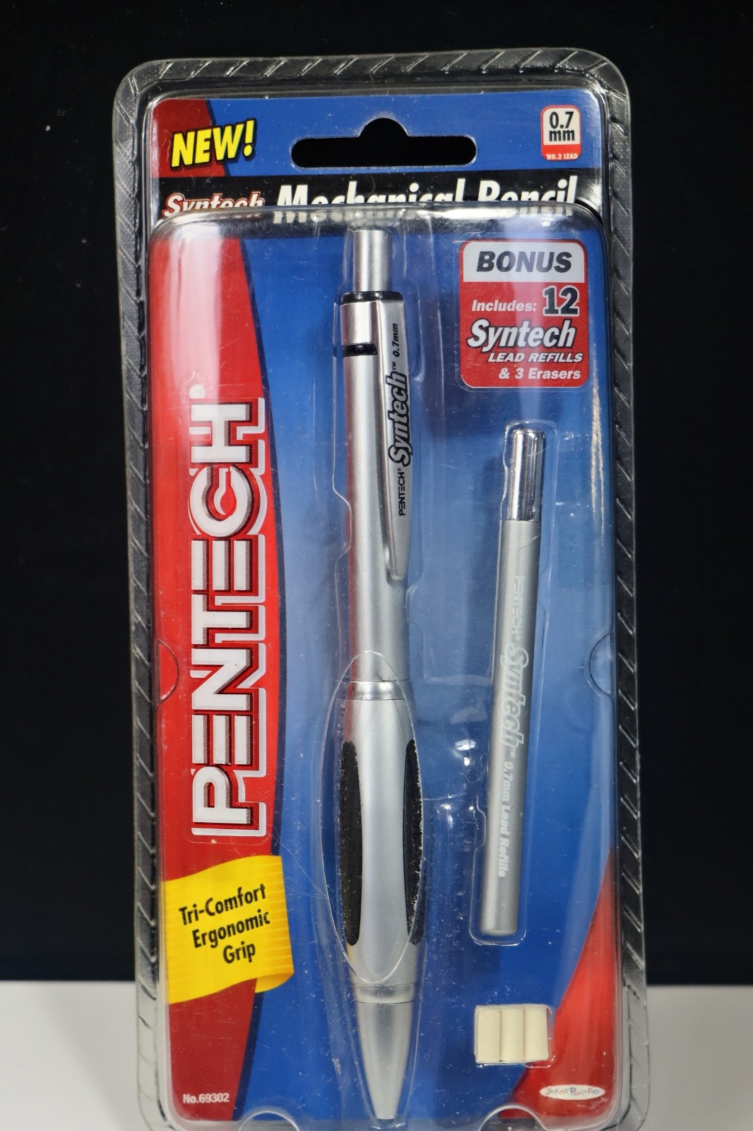 Pentech Syntech .7mm Mechanical Pencil, Silver -69302 2007 New