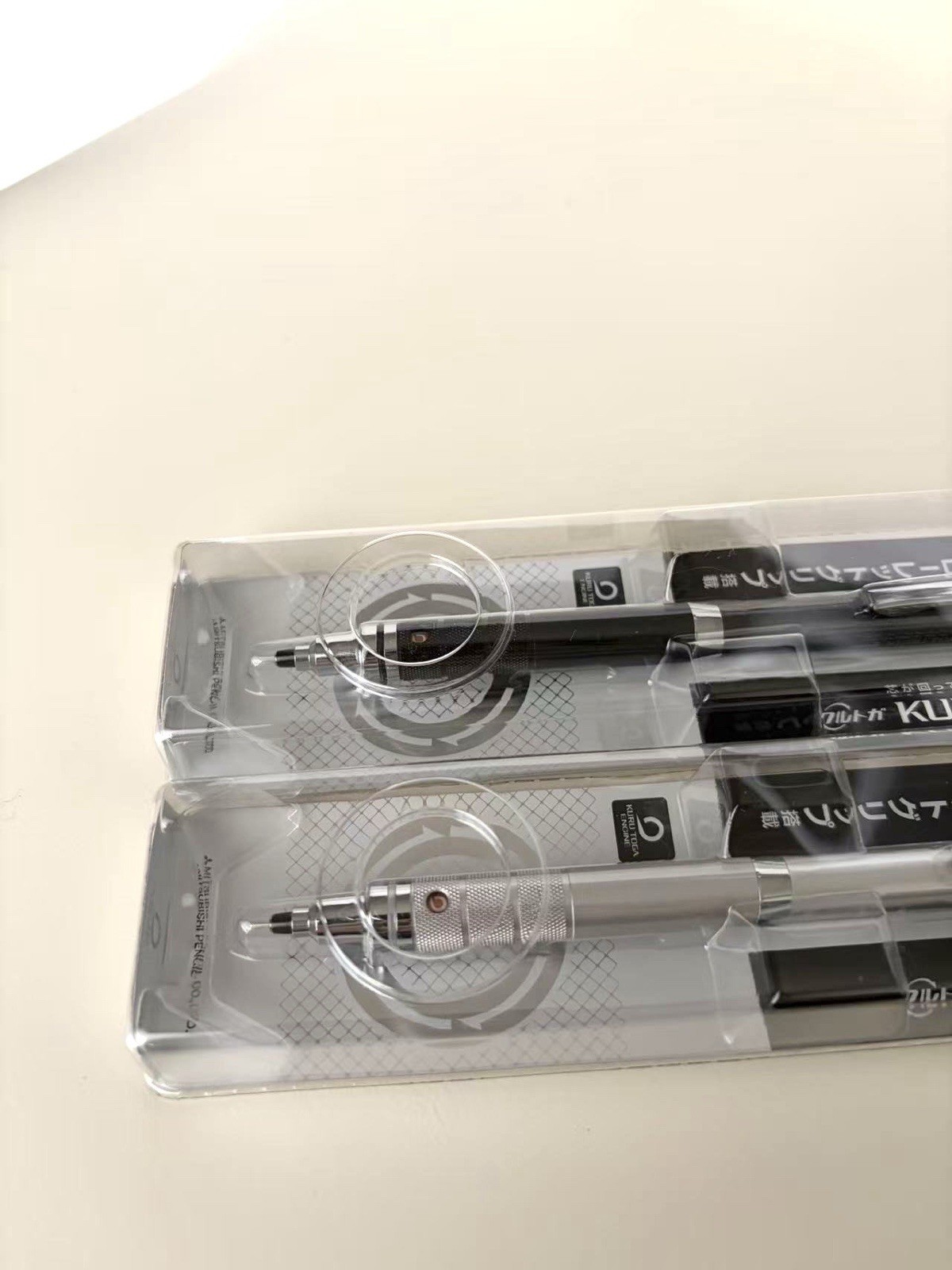 Uni Kuru Toga Roulette Mechanical Pencil 0.5mm Set Silver Gun Metallic Japan