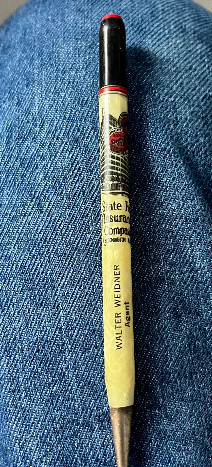 Vintage Mechanical Pencil – State Farm Insurance Companies – Bloomington, Illin