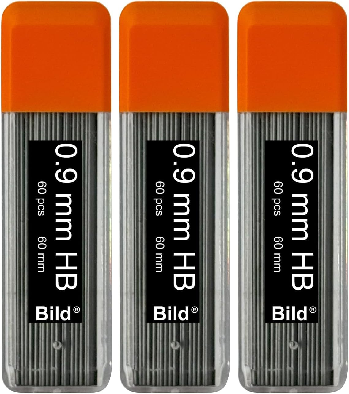 3 Tubes Premium Mechanical Pencil Lead Refills (HB, 0.9 mm) 180 Leads