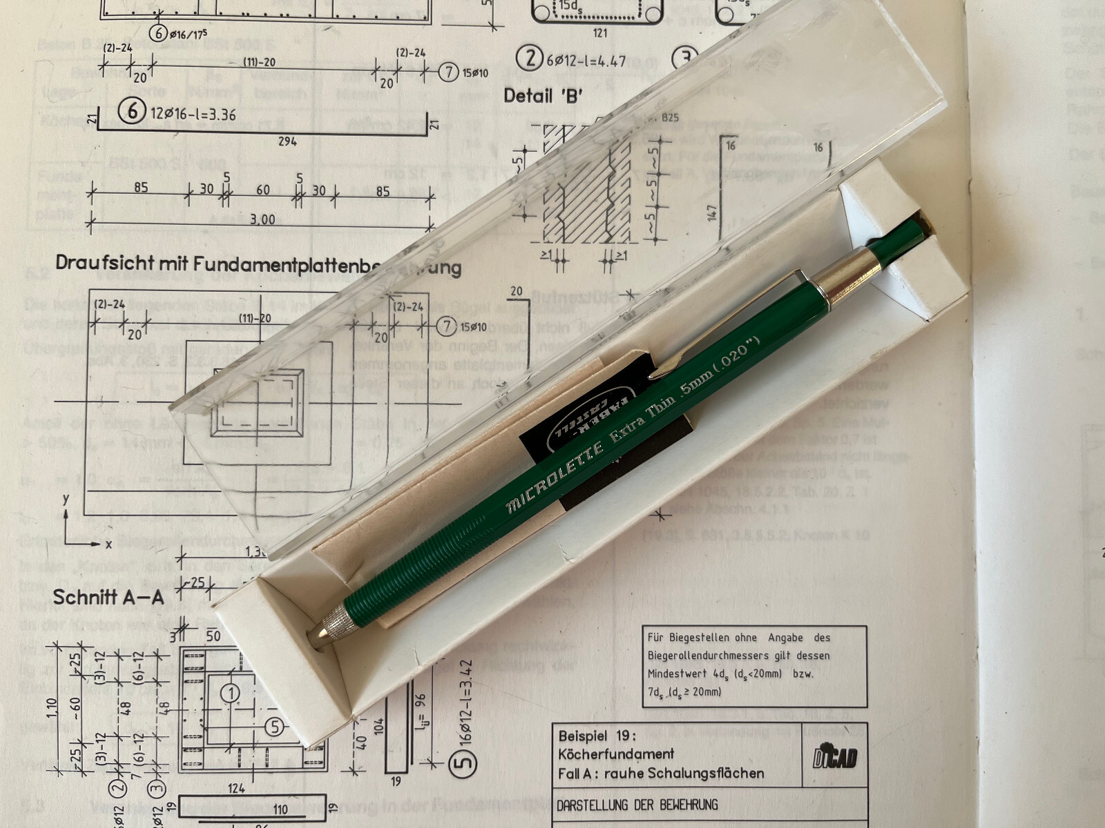 Vtg Mechanical Pencil A. W. FABER-CASTELL TK 9505 : MICROLETTE Extra Thin .020″