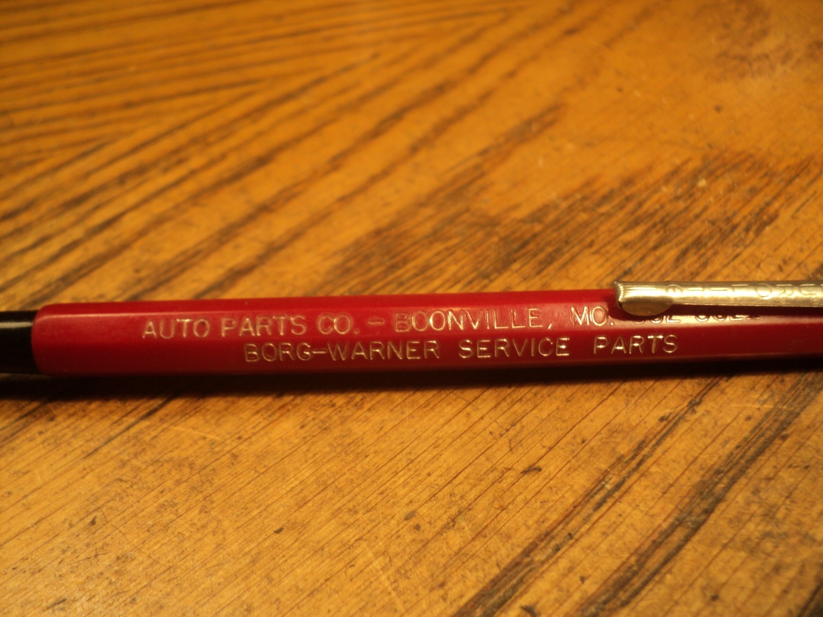 Vintage Durolite Mechanical Pencil Auto Parts Co Boonville MO 5-5/8″ Long USA
