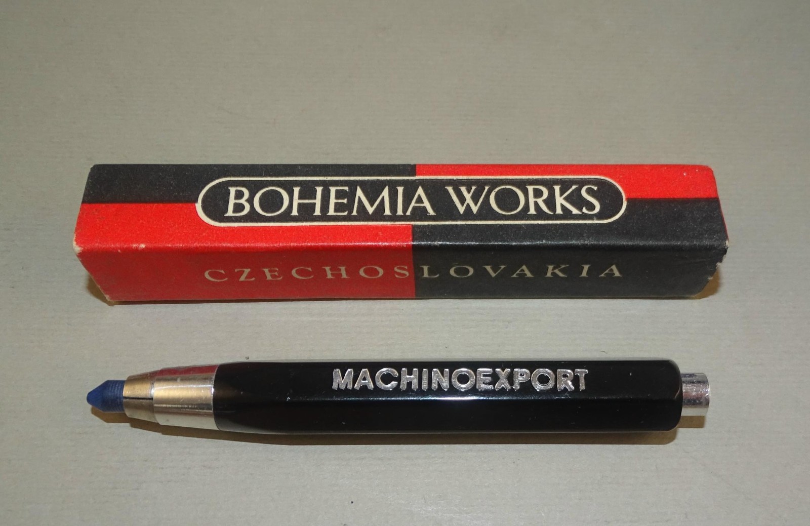 Vintage BOHEMIA WORKS 5344 B Fat Mini 5,6mm Mechanical Pencil + Some Leads