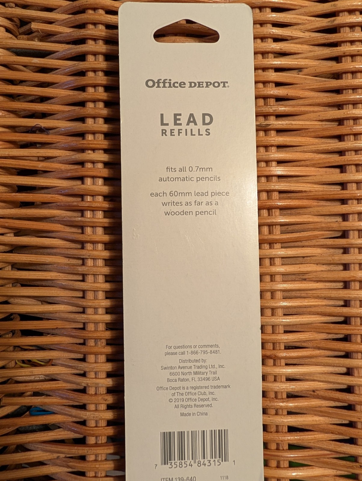 0.7 mm Pencil Lead Refills for Mechanical Pencils, 12 Leads Per Tube, 3 Tubes