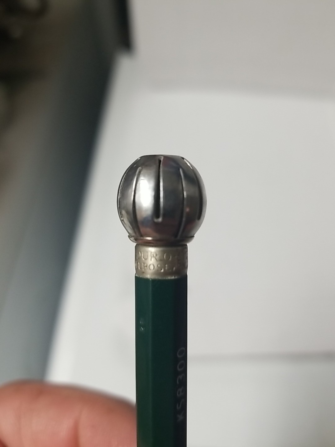 Dur-O-Lite BELL SYSTEM KS8300 Green & Chrome 1.1mm Phone Dialer Pencil – 1940’s