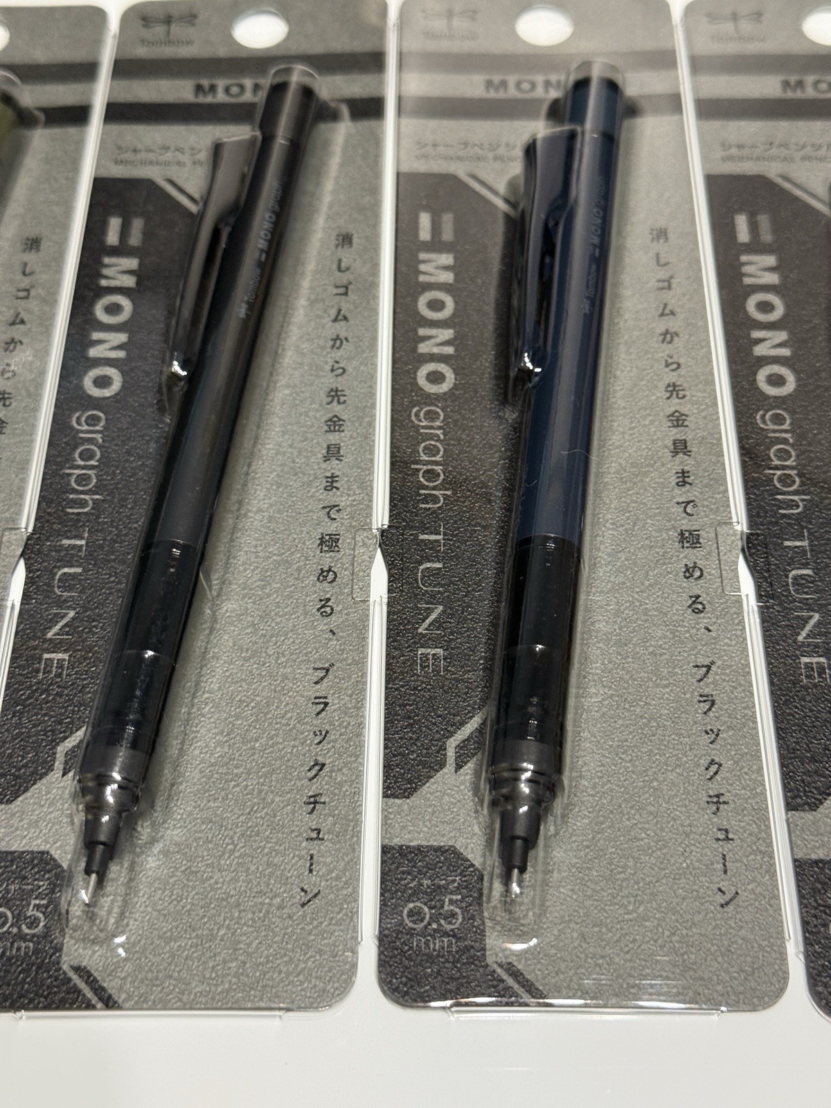 Tombow MONO Graph Tune 0.5mm Set Of 4 & eraser pad Mechanical Pencil New