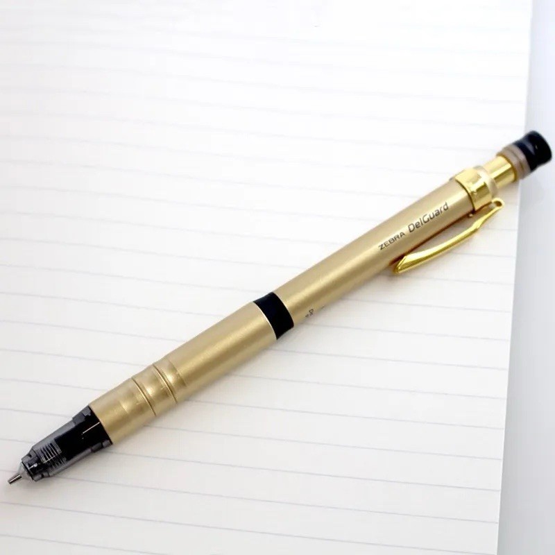 Zebra DelGuard 10th 0.5mm Type-LX Mechanical Pencil Limited Colors Gold Set Of 3