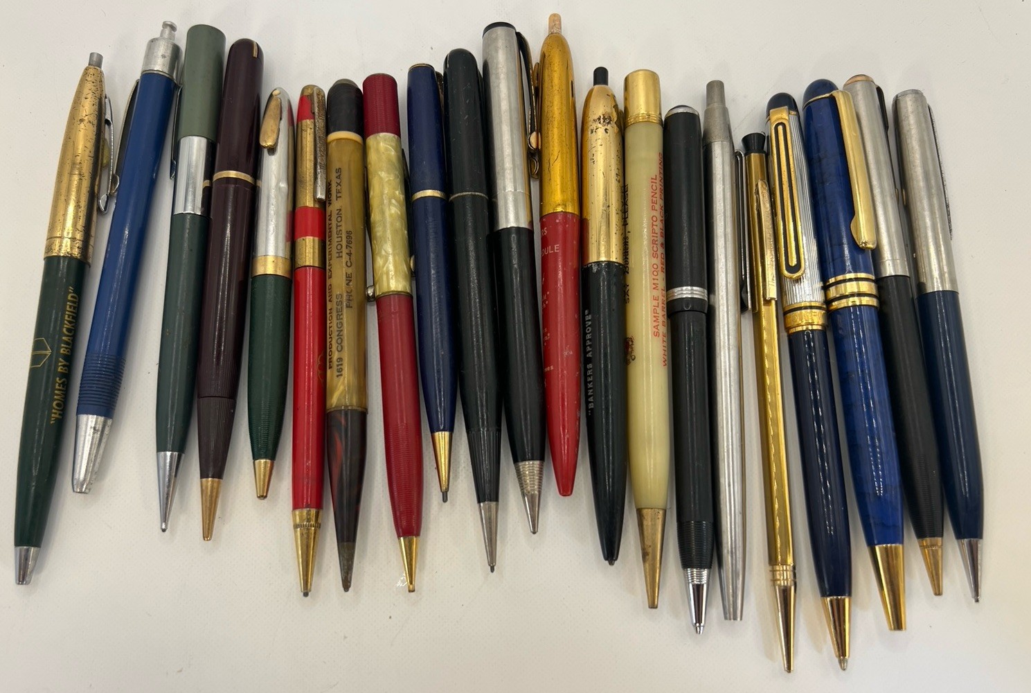Vintage Pen & Mechanical Pencil Lot 21pc Parker PaperMate Scripto USA