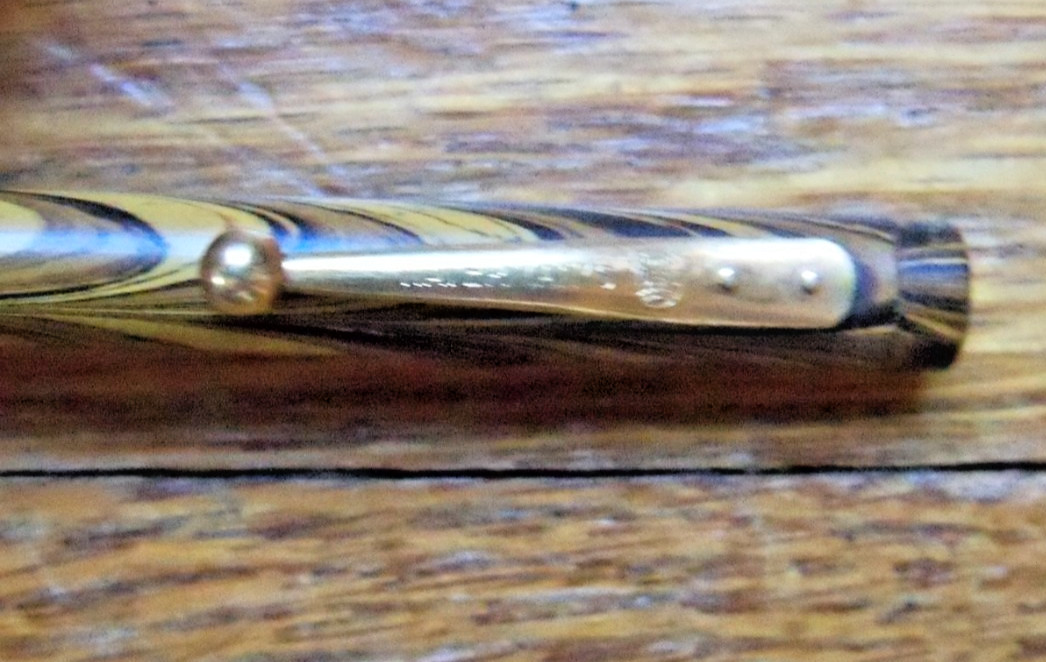 1920’s Waterman Olive Ripple Mechanical Pencil