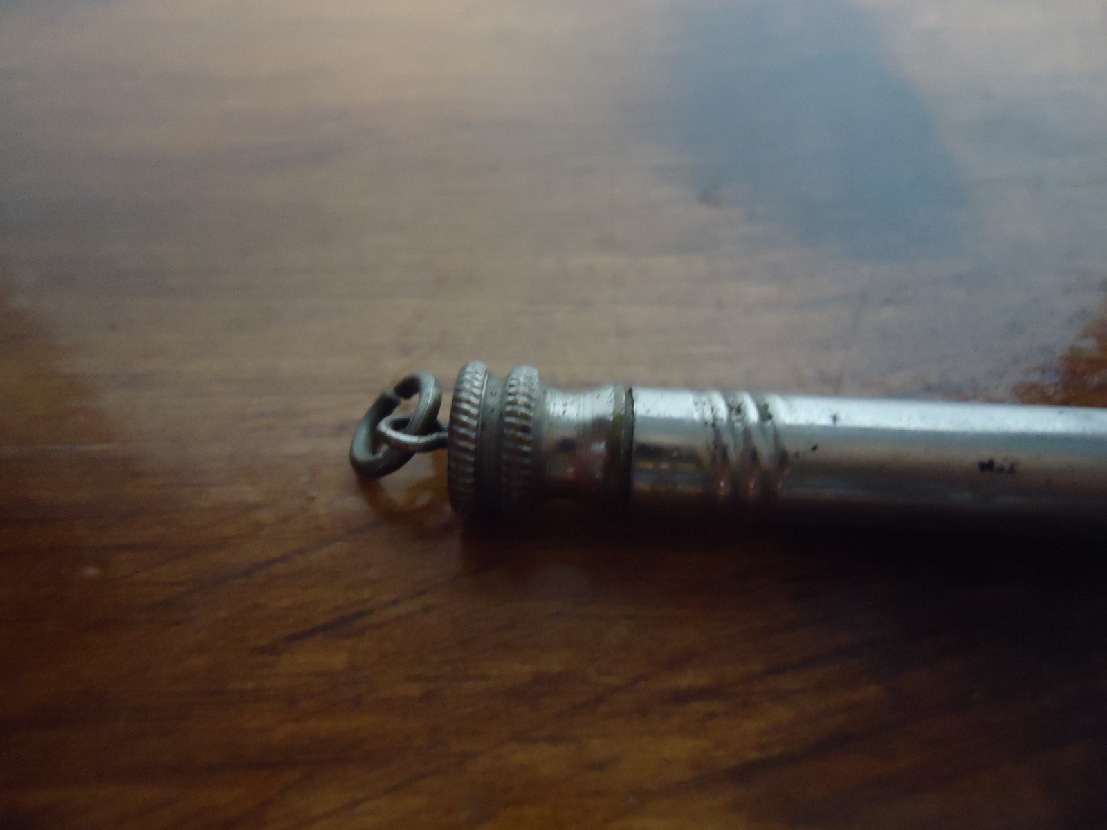 Vintage Unbranded Mechanical 4 ” Pencil Pat Dec 7 1920 Large Lead Silver Tone
