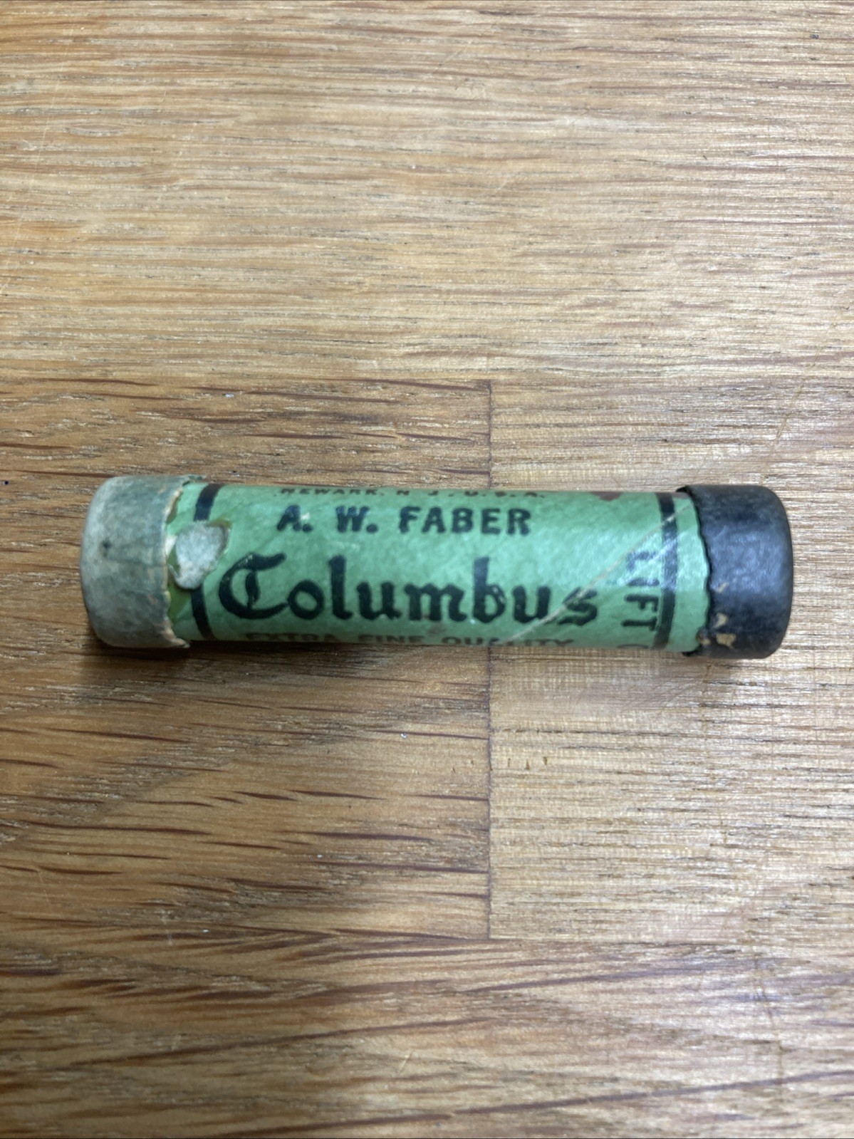Vintage A. W. FABER Columbus Mechanical Pencil Lead B Soft Black Thin Diameter