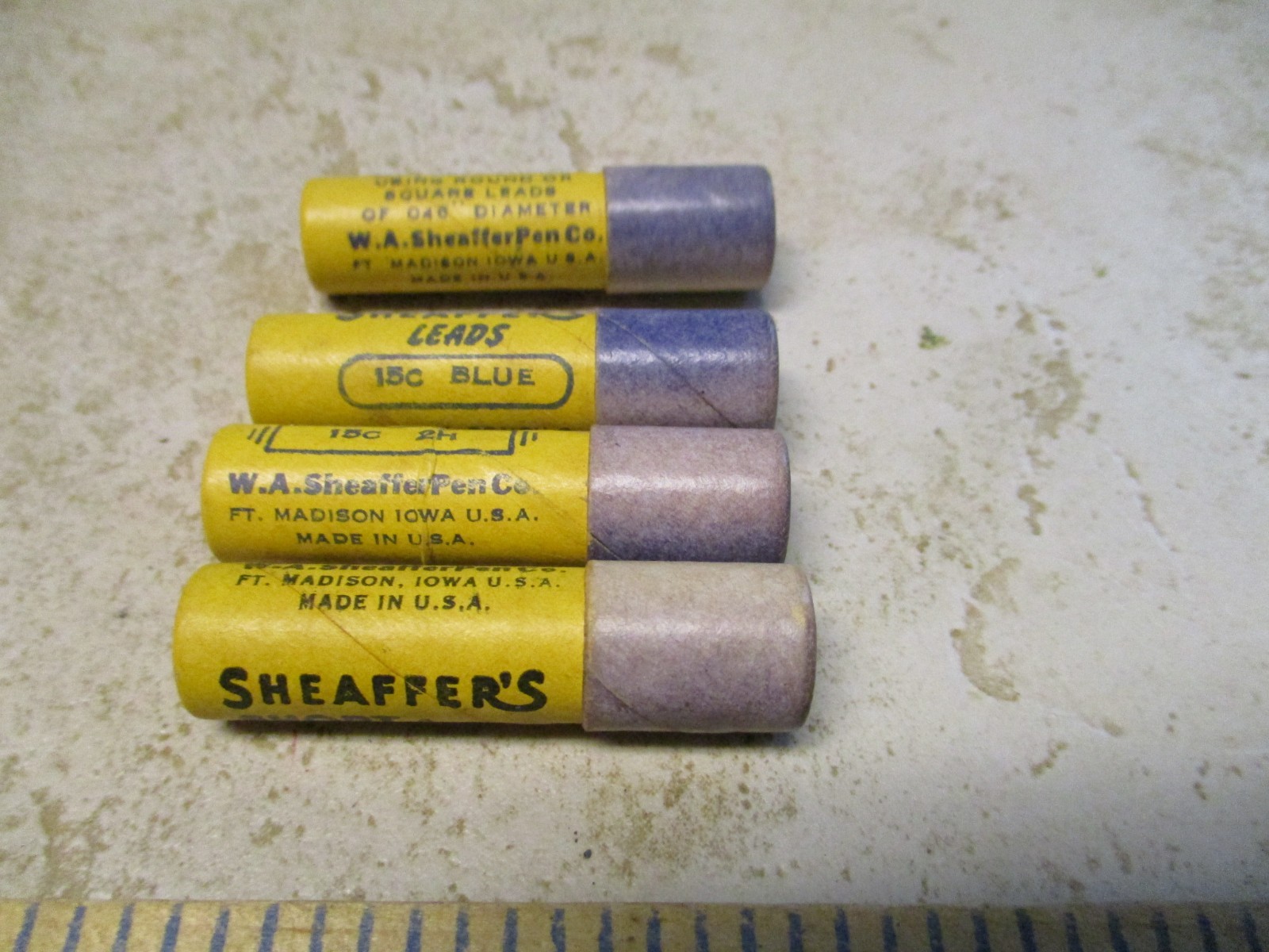 VTG Lot Sheaffers Super Smooth FIne line Leads 15c HB Lof of 4 2B 2H 15C L15