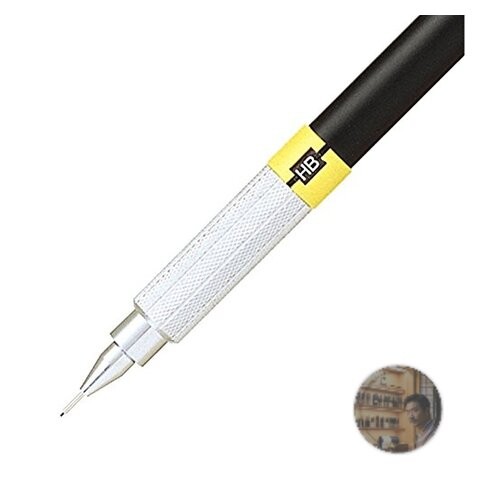 Mitsubishi Pencil M3552 0.3mm Mechanical Drafting Pencil Black with Eraser