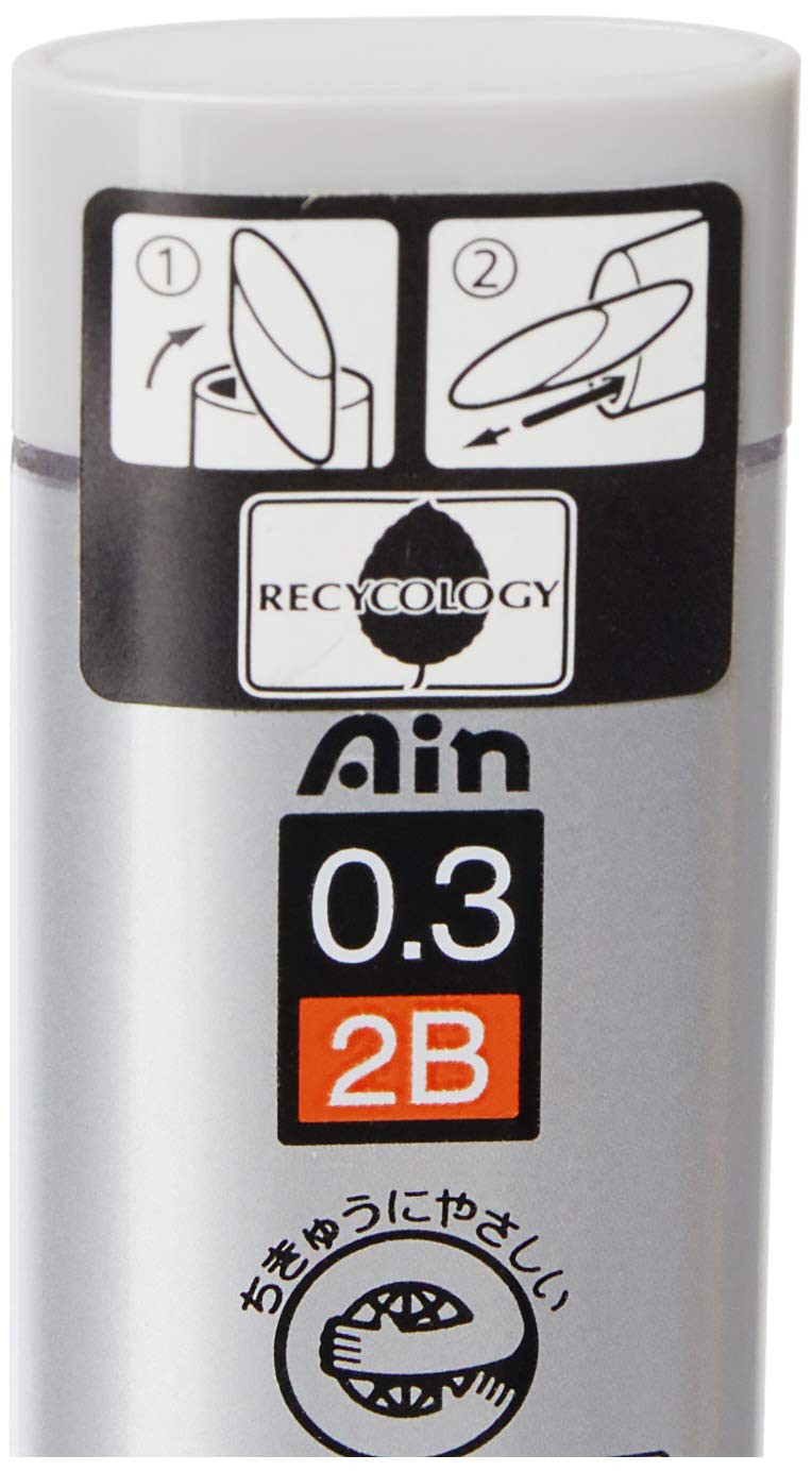 15 Count Ain Stein 2B Mechanical Pencil Leads 0.3mm Fine Writing Instrument