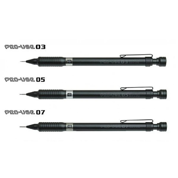 Platinum PRO-USE Drawing Mechanical Pencil 0.5mm MSDB-1300B Matte Black