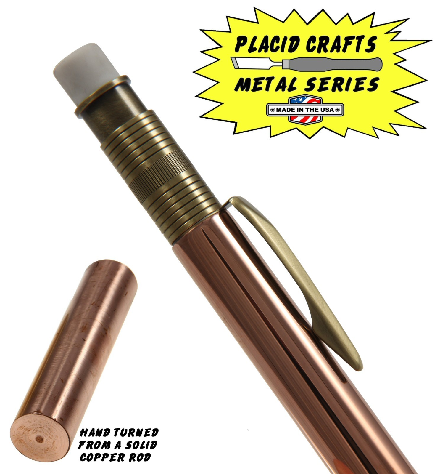 Over & Under Fountain Pen with a Green Cap a Walnut Body & 24ct. Gold / #356