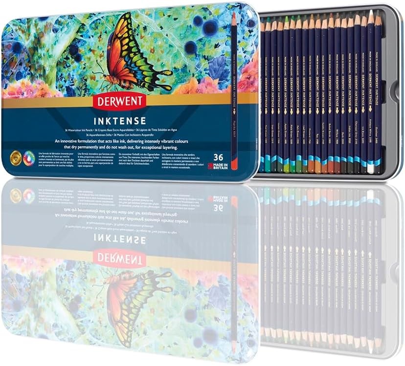 Inktense 36 Piece Water Soluble Colored Pencil 36 Count (Pack of 1), Assorted