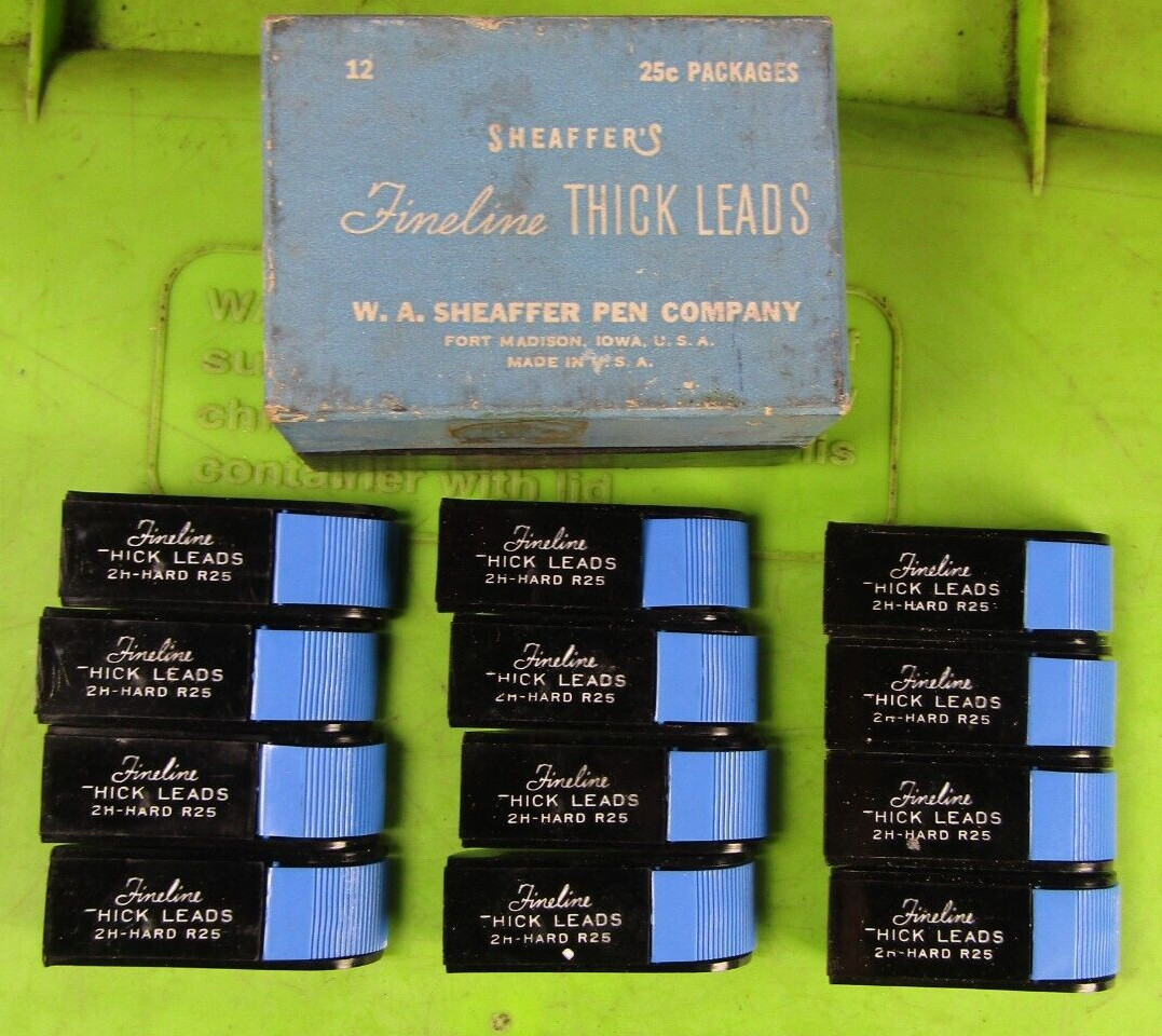 Fineline 2H Thick Hard R25 Mechanical Pencil Leads 12 Boxes of 25 ~ 300 Total