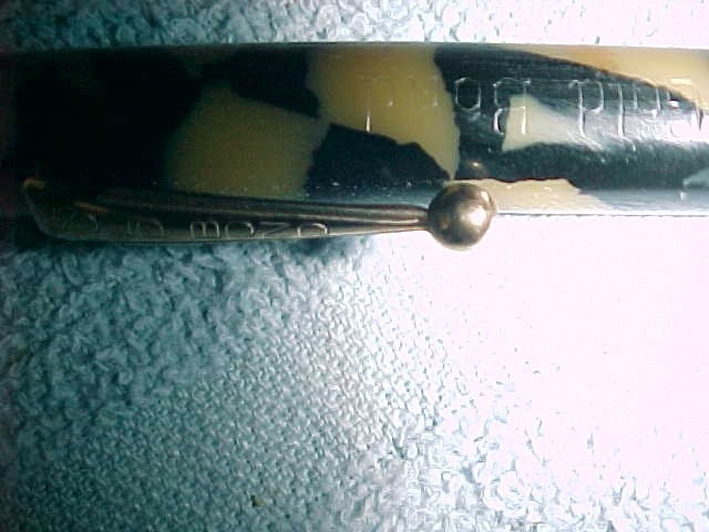 GOLD BOND Pencil – 1920-30s – BLACK and PEARL – GF TRIM – HANDSOME