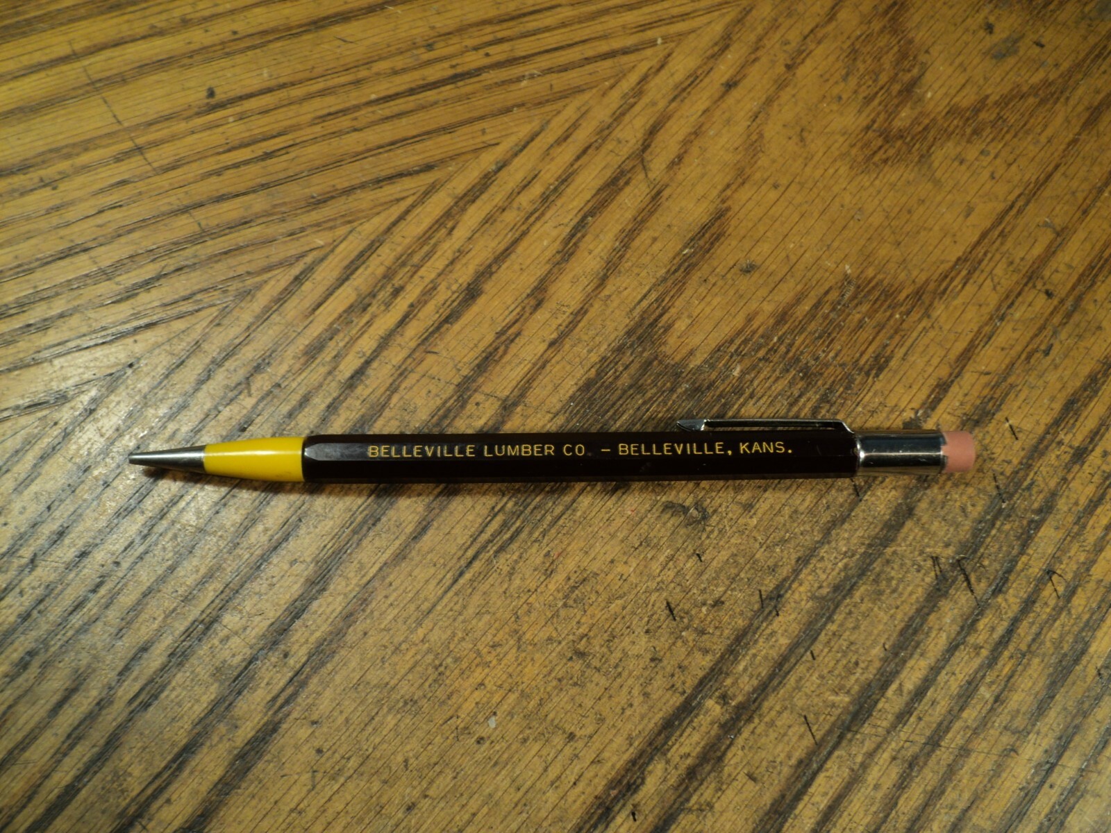 Vintage Autopoint Mechanical Pencil Belleville Lumber Co Belleville Kans