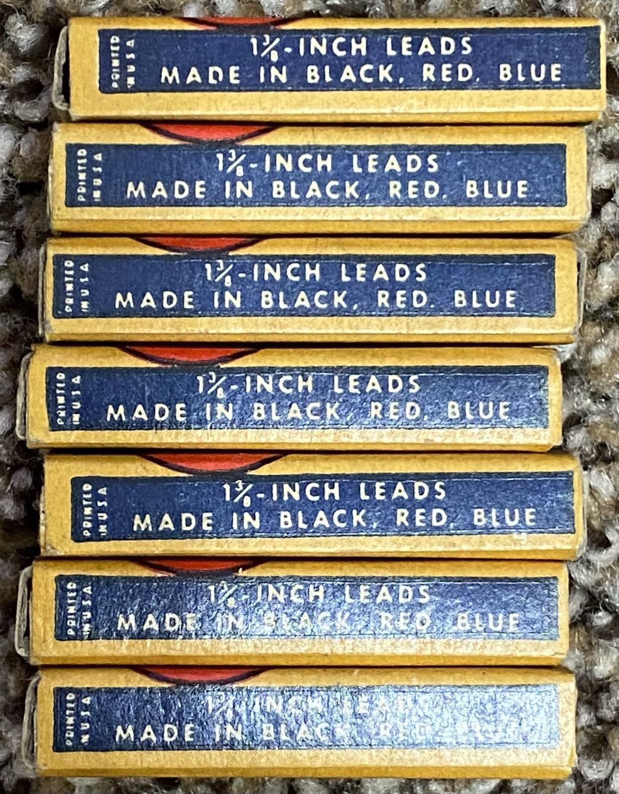 VTG 7 New Boxes of Scripts Smooth Writing Mechanical Pencil 4″ Leads 1 3/8”