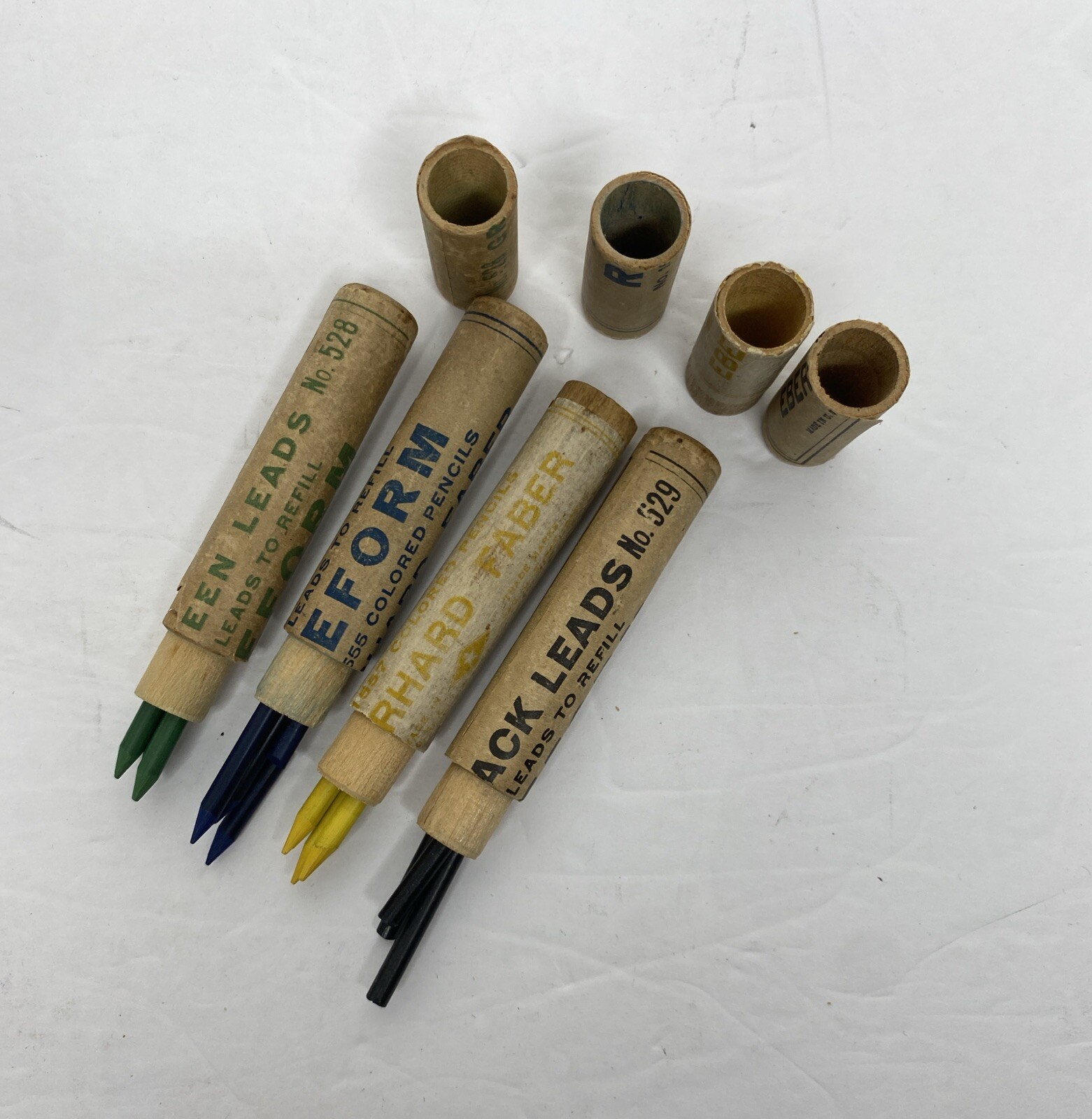 LOT of 4 Vintage Eberhard Faber NOS Reform Leads 525, 527, 528, 529