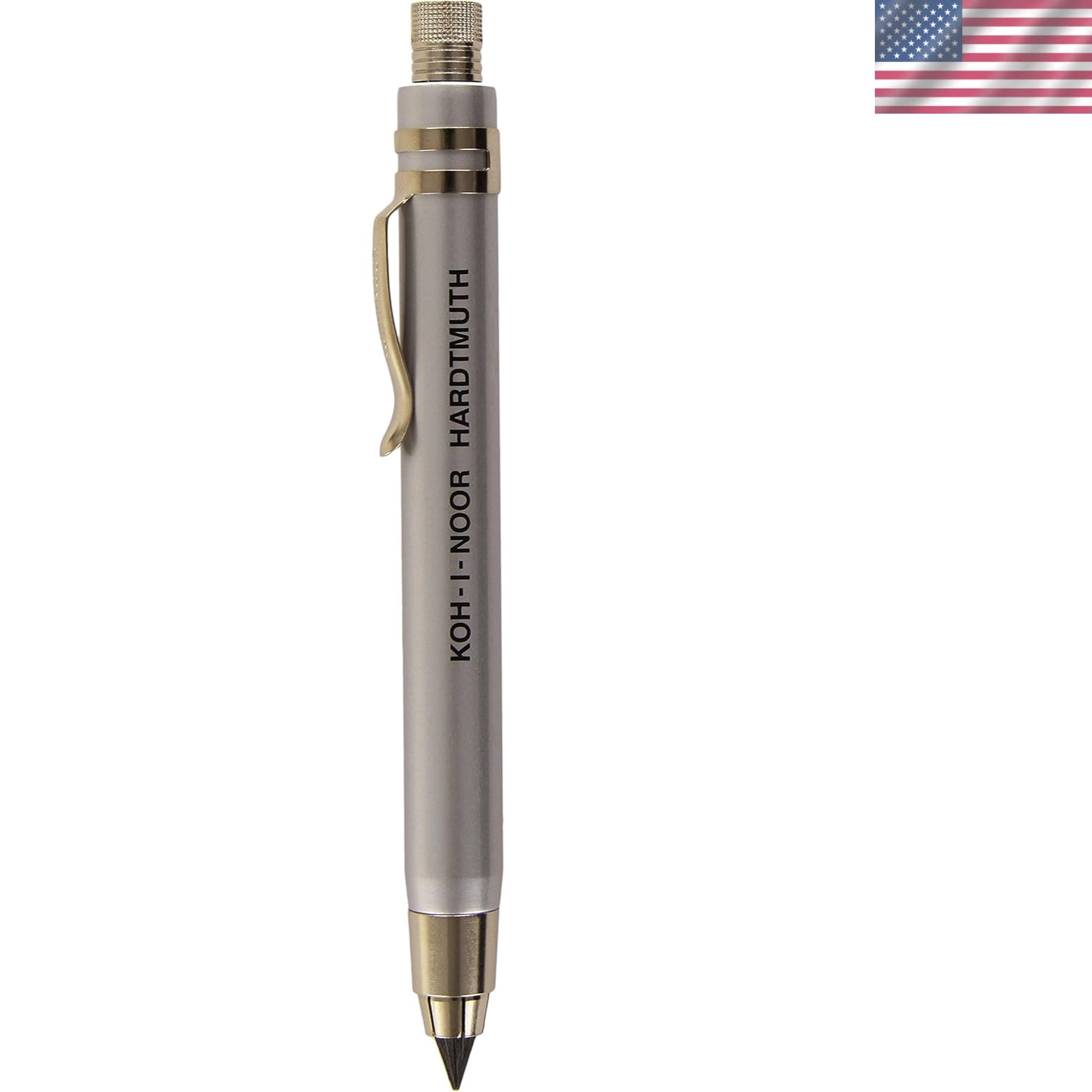 5359 5.6mm Diameter Mechanical Clutch Lead Holder Pencil – Silver