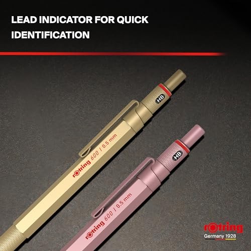 Rotring 600 Gold Mechanical Pencil 0.5mm 2158796 German Drafting Pen New