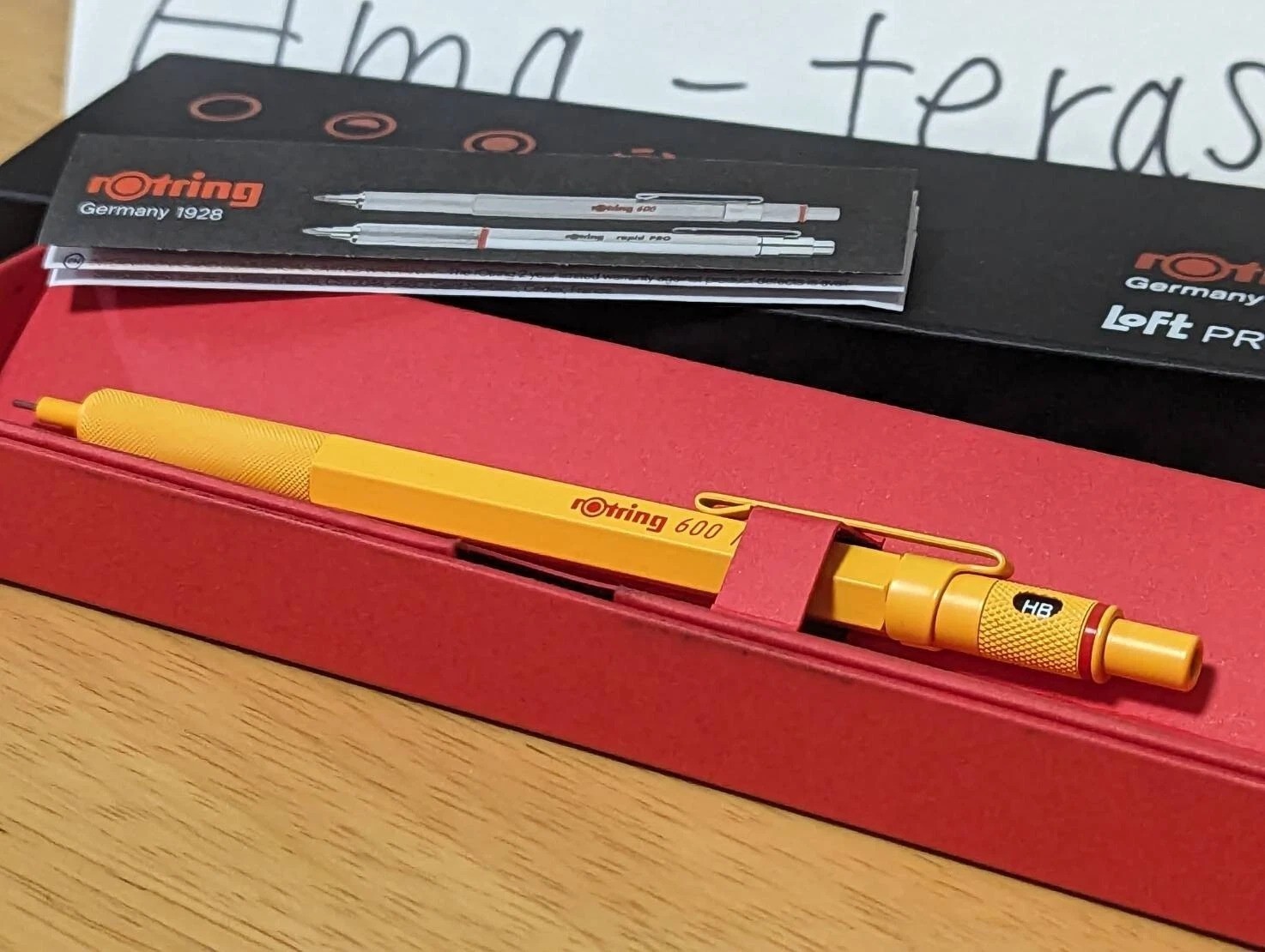 Rotring 600 Loft Limited Color Yellow & Mint Mechanical Pencil 0.5 mm New