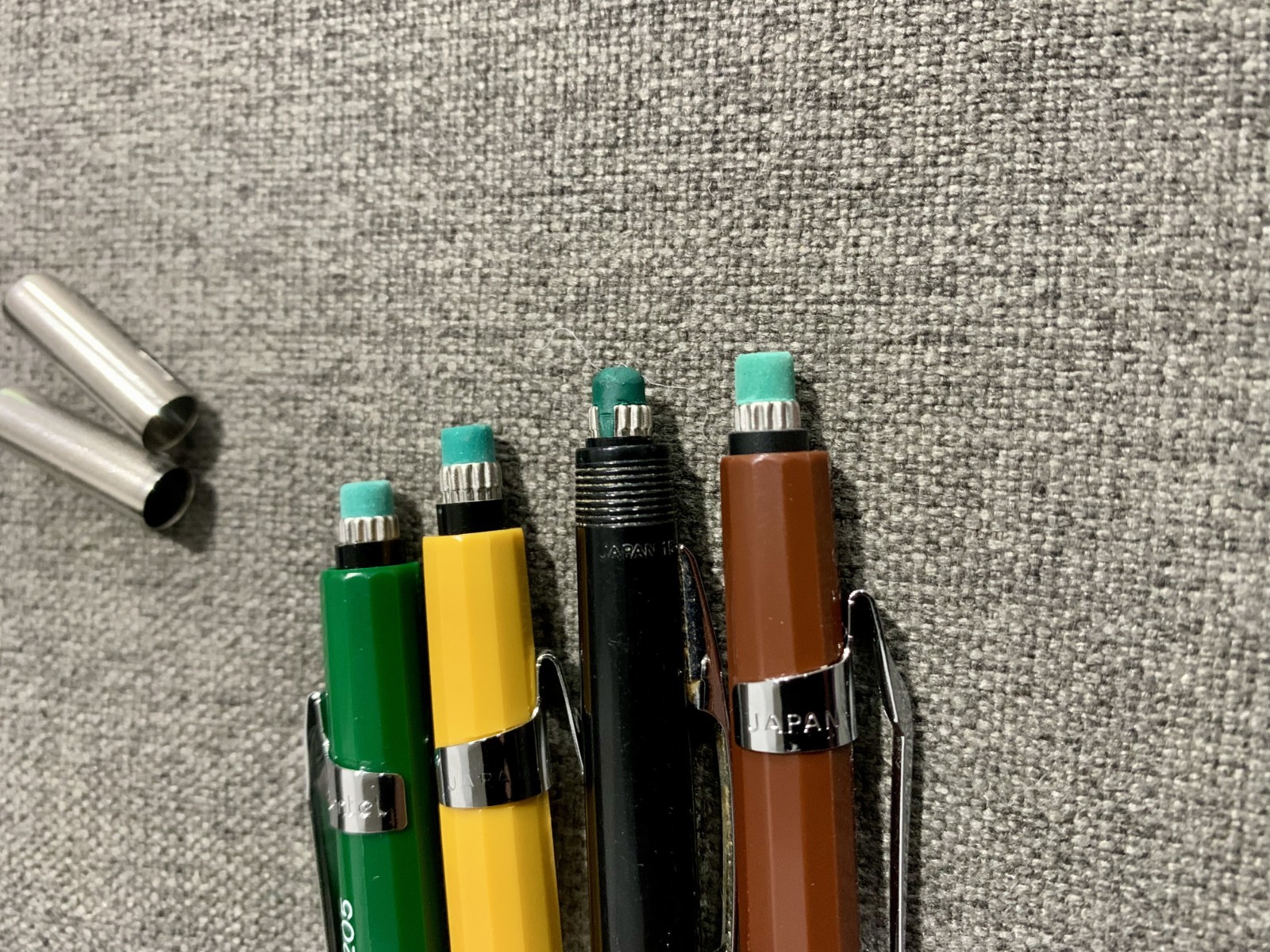 Vintage Pentel Mechanical Drafting Pencils Lot P203 P205 P209 P225