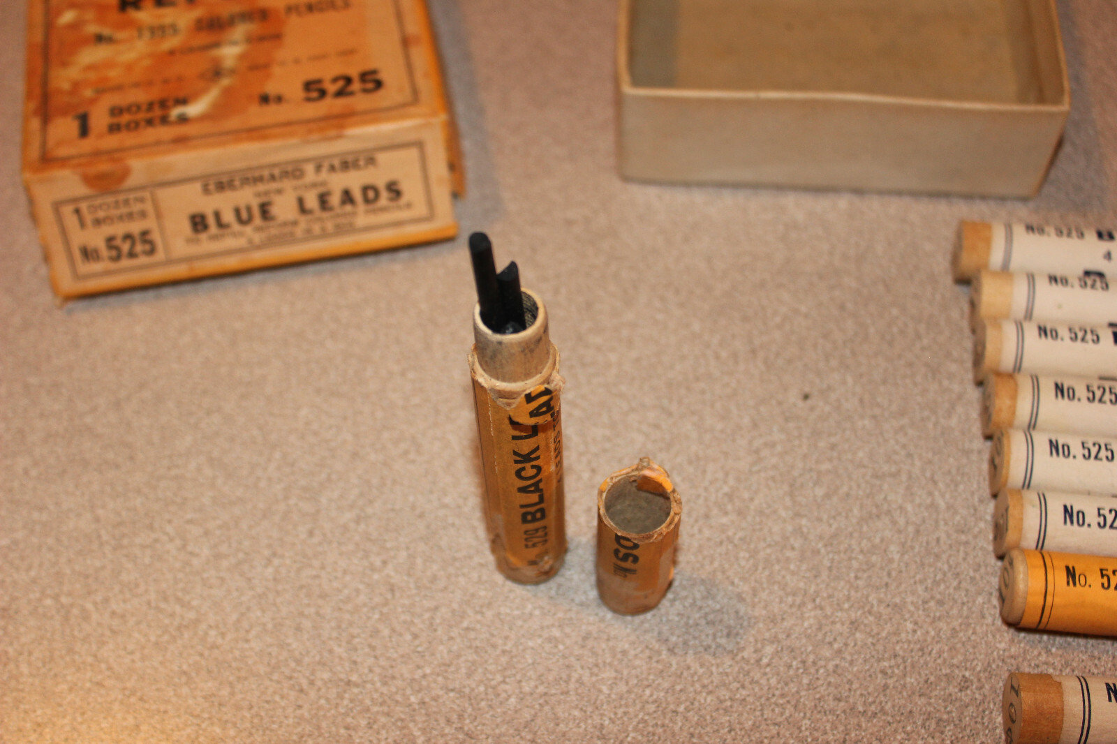 NOS Vintage EBERHARD FABER “Reform” Mechanical Marking Pencil Leads Blue & Black