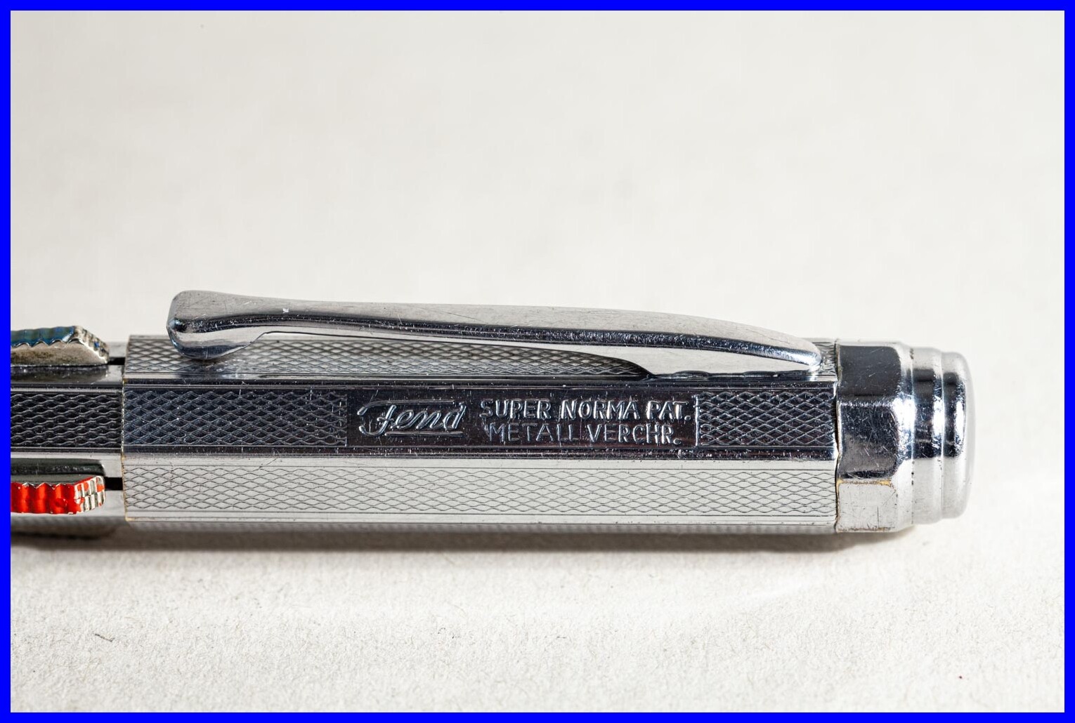 1960s 4 COLOR 1.18mm PENCIL Design FEND SUPER NORMA Metal Chrome MADE IN GERMANY