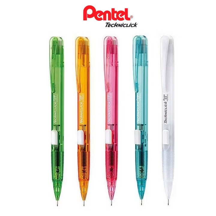 Pentel Techniclick 0.5 mm Mechanical Pencil Side Click Mixed Colors Set of 12