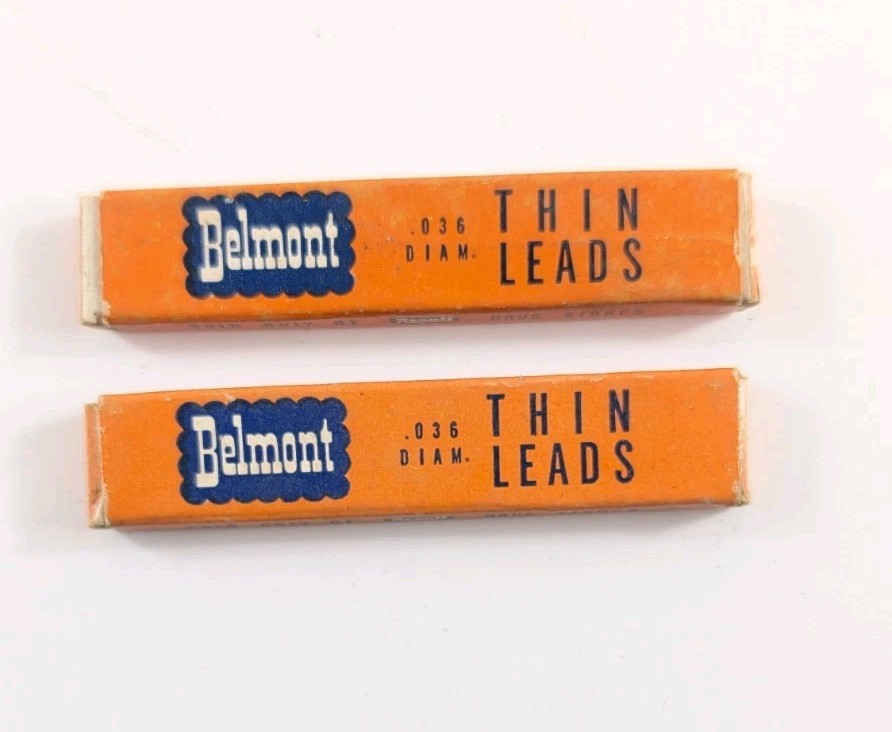 Mixed Lot Vtg Mechanical Pencil Leads & Erasers Scripto Belmont Thinrite