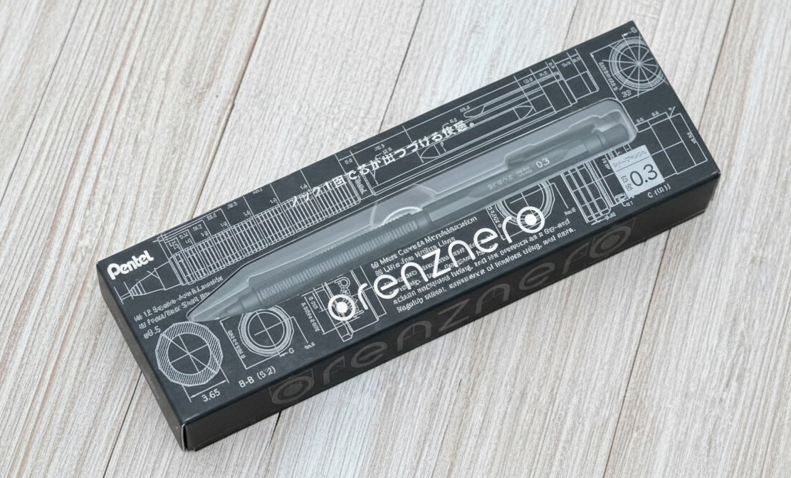 Pentel Orenznero Black Mechanical Pencil 0.3 Japan NEW