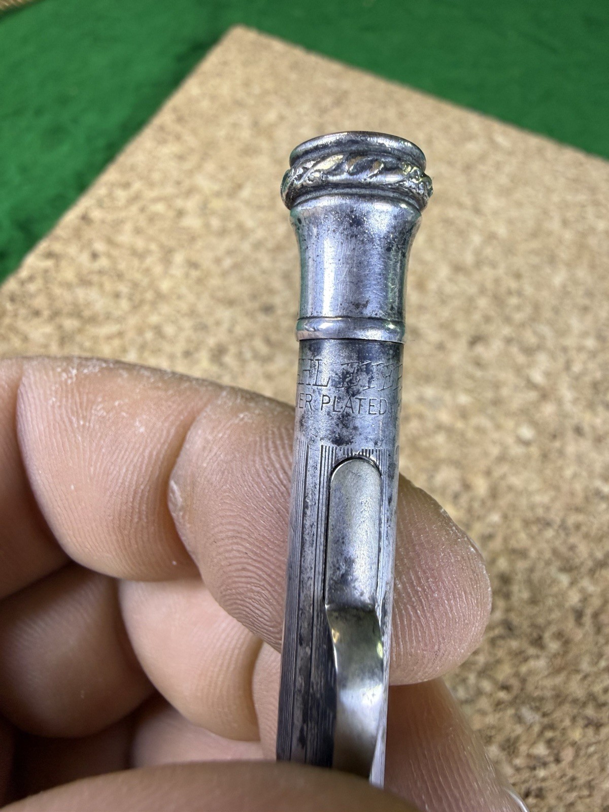 VTG Wahl Eversharp Engraved Silver Plated Mechanical Pencil Art Deco