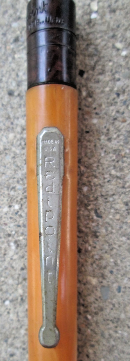 Redipoint Two-Tone Celluloid Mechanical Pencil Vintage As-Is