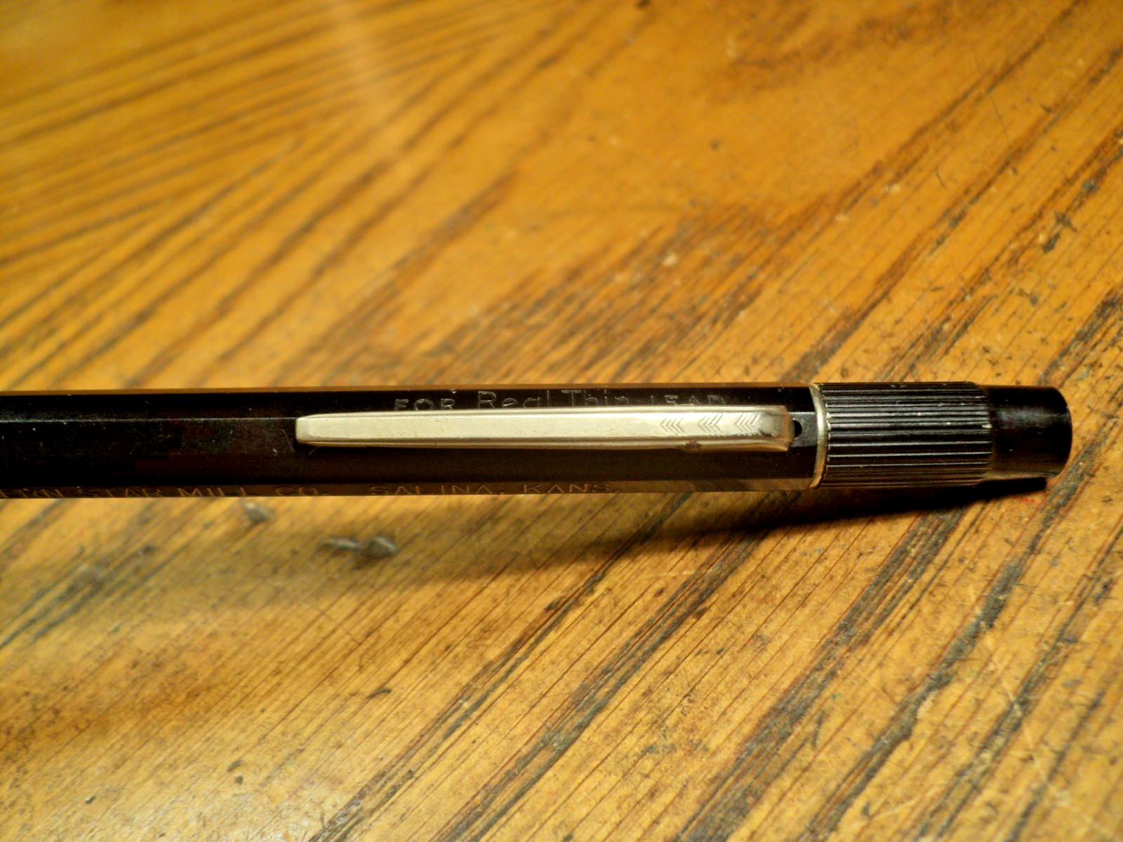 Vintage Autopoint Mechanical Pencil Western Star Mill Metal Cap 5-9/16″ Long