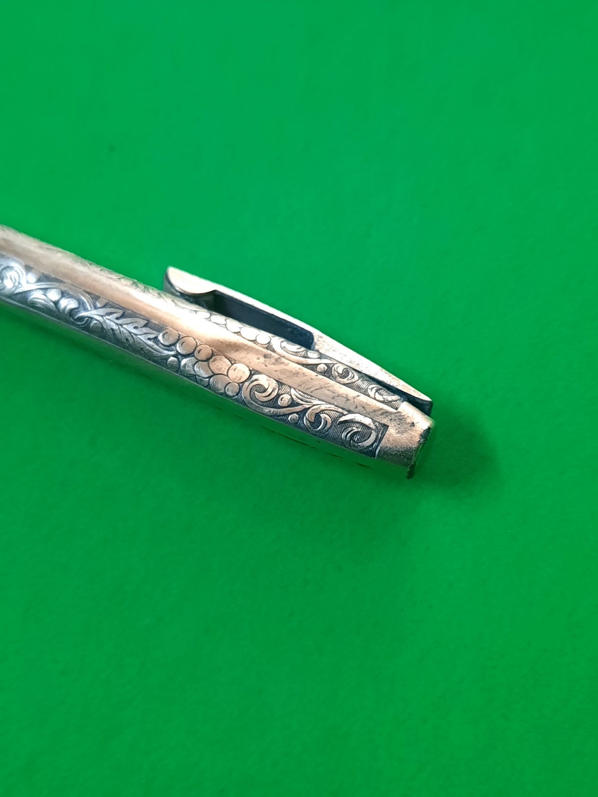 Vintage Sheaffer 12K Gold Filled Mechanical Pencil Ornate Engraved Floral Works!