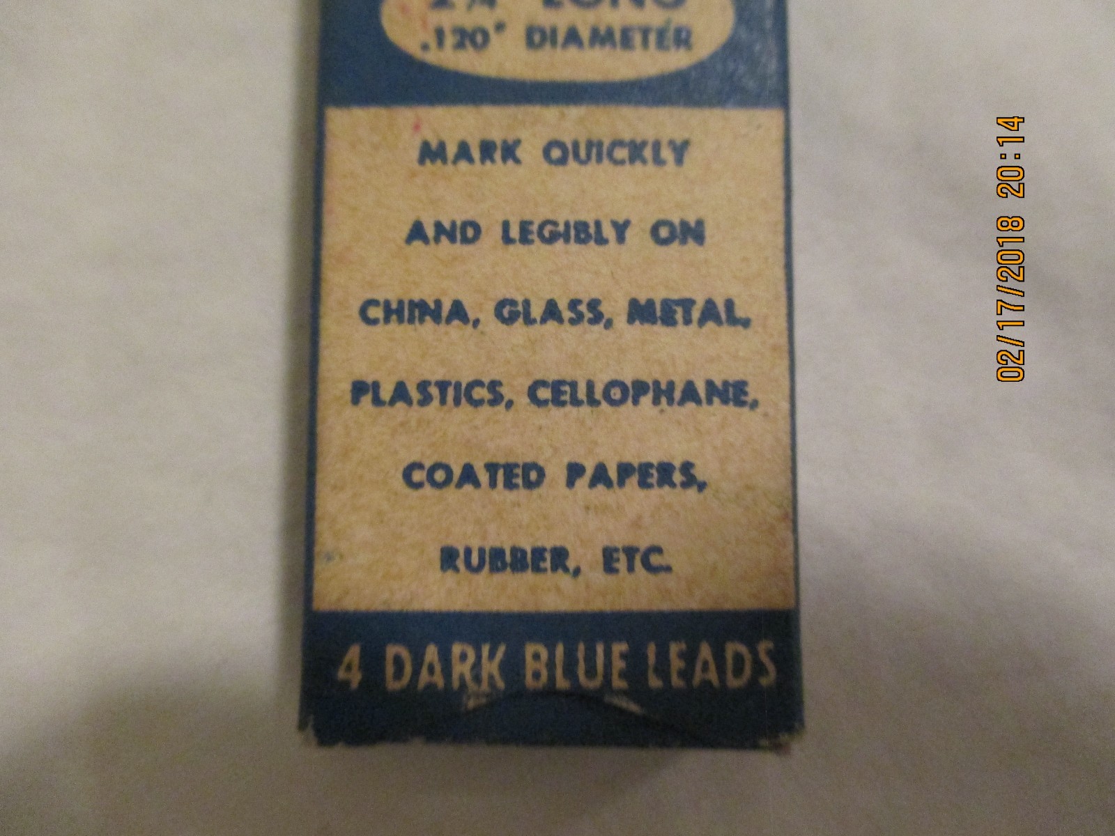 Vintage Blaisdell Marxal Long Thin China Marking Leads 2 3/4″ Long .120 Diameter