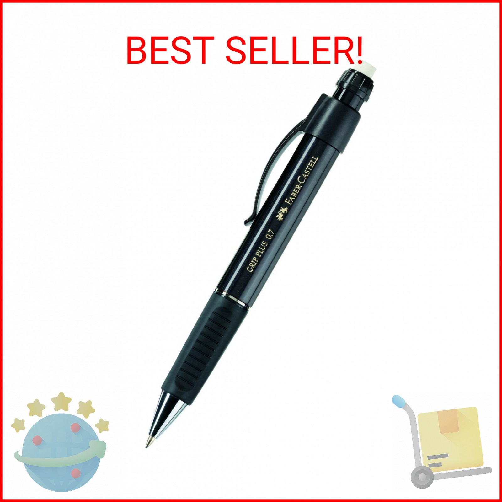 Faber-Castell- Mechanical Pencil Grip Plus 0.7mm Black