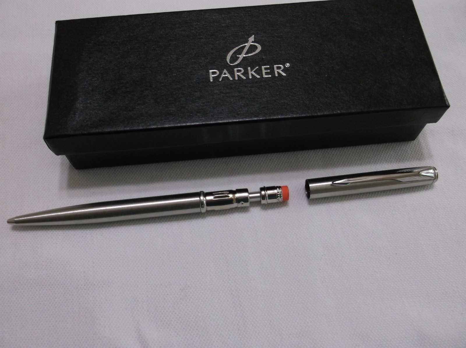 PARKER INSIGNIA STAINLESS STEEL & CHROME TRIM .5MM PENCIL WITH ERASER