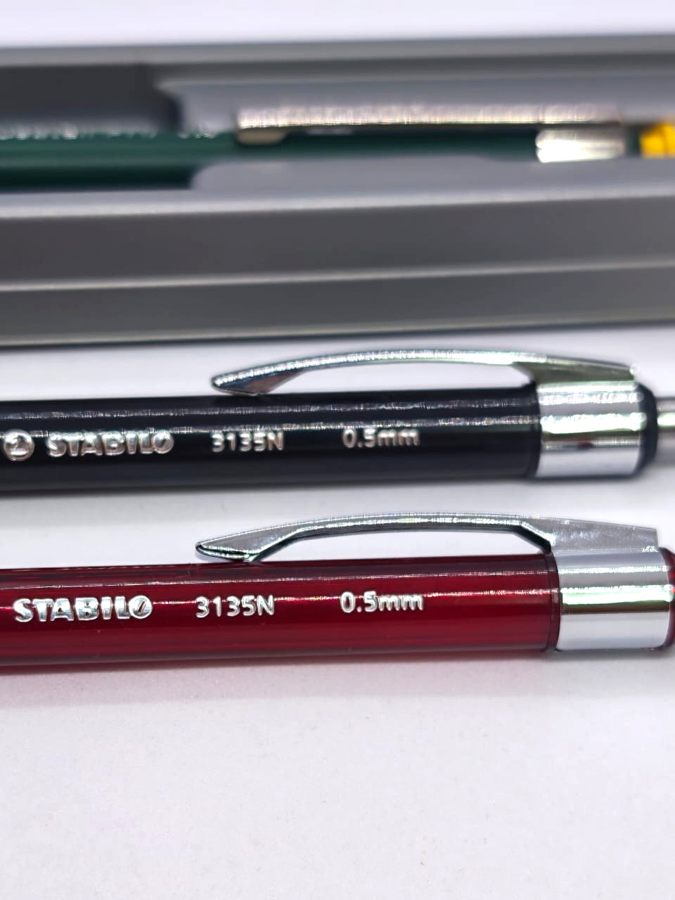 3pc Vintage Mechanical Pencil Lot Faber-Castell Castell Pro & STABILO 3135N NOS